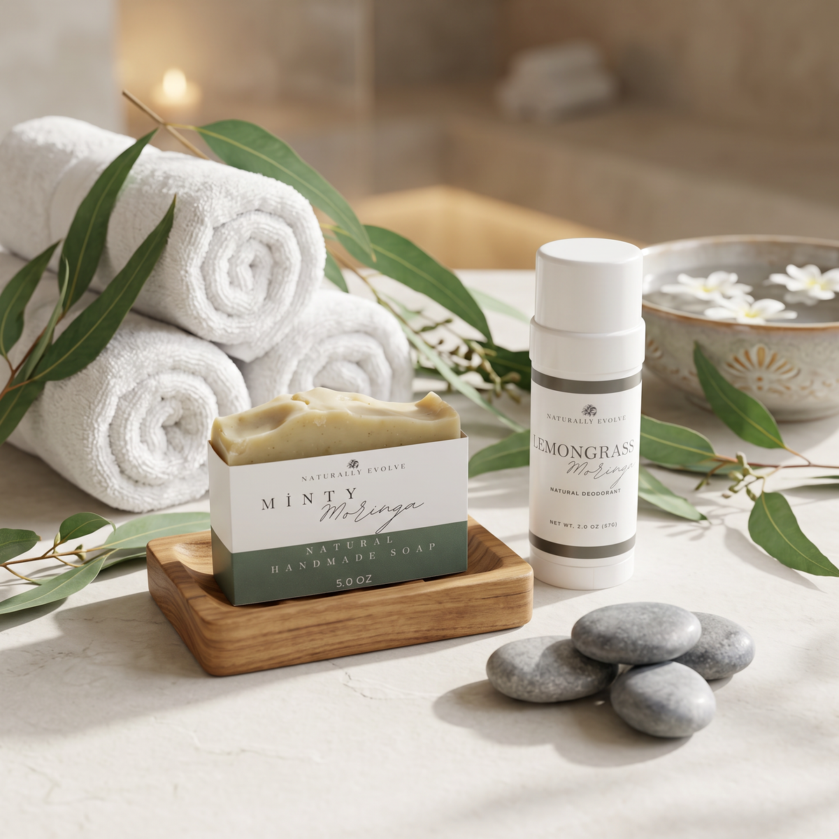 Fresh Start Bundle -Handmade Natural Soap & Aluminum-Free Deodorant