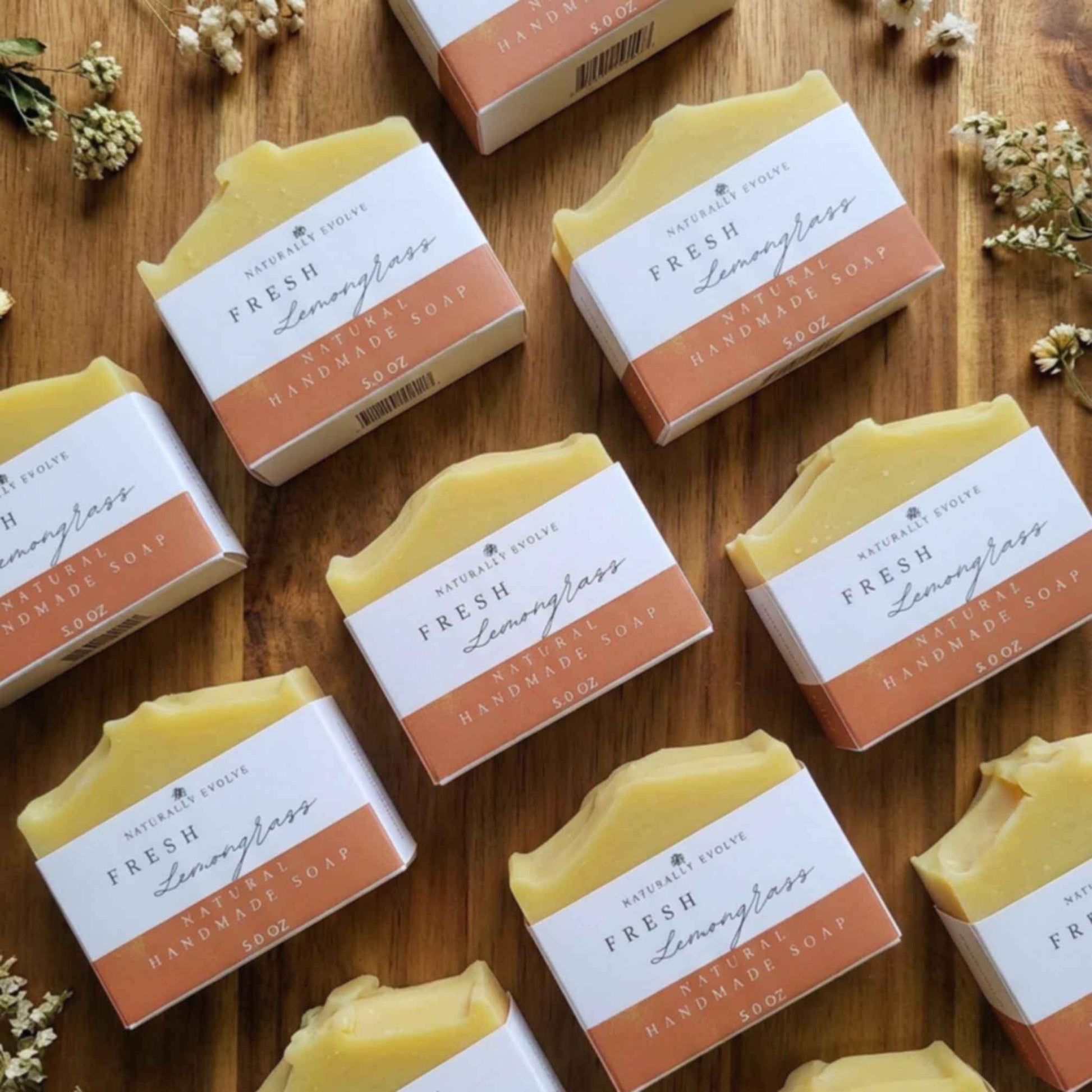 natural lemongrass soap bar for refreshing clean skin and daily cleansing