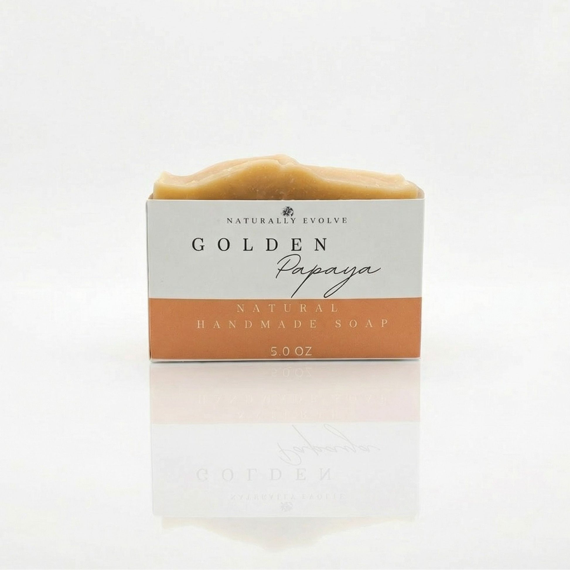 brightening natural soap bar with golden papaya for radiant glowing skin