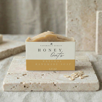 natural honey oats soap bar for sensitive skin soothing and gentle cleansing